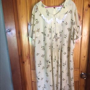 Vintage90’s Sarah Richards Yellow Summer Dress 22W Plus